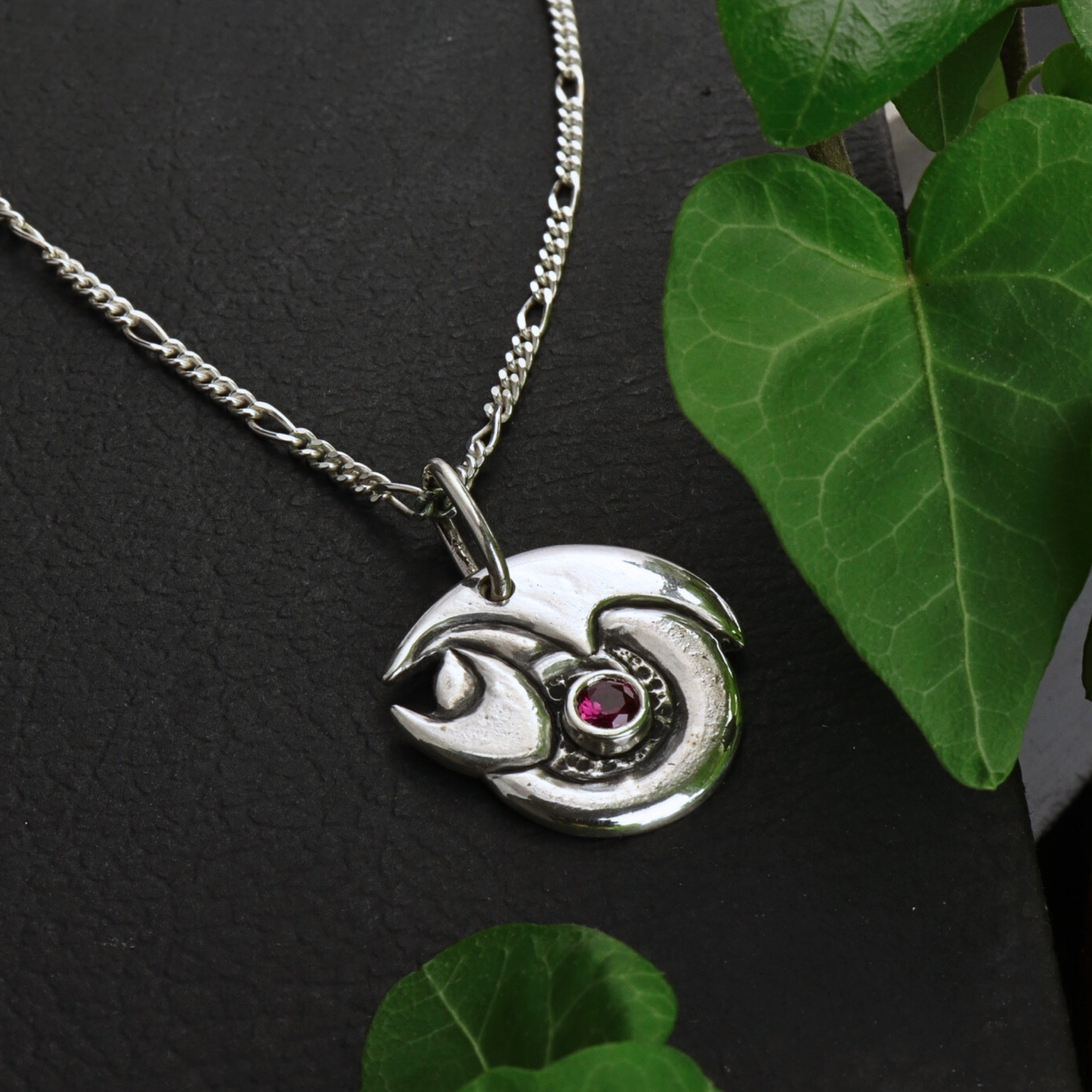 Gemstone Guardian Dragon Pendant