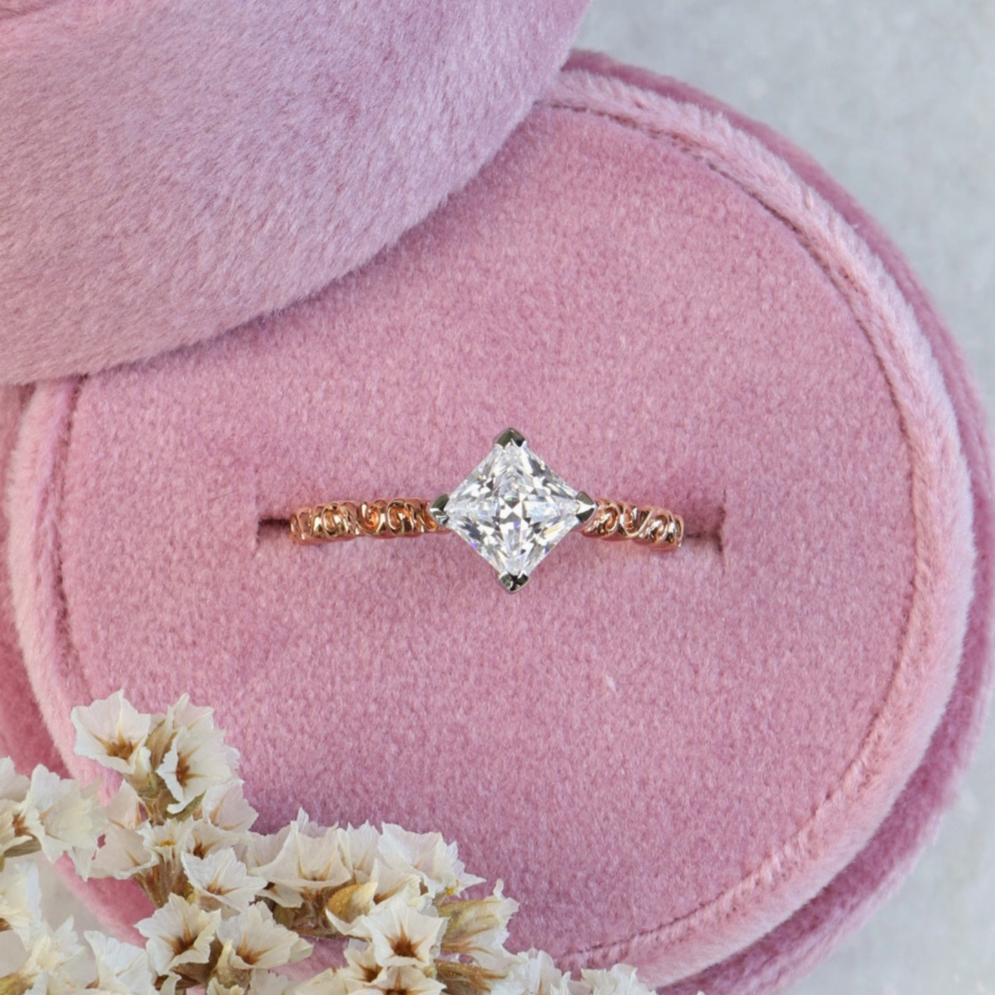 Flourish - Filigree Solitaire Engagement Ring