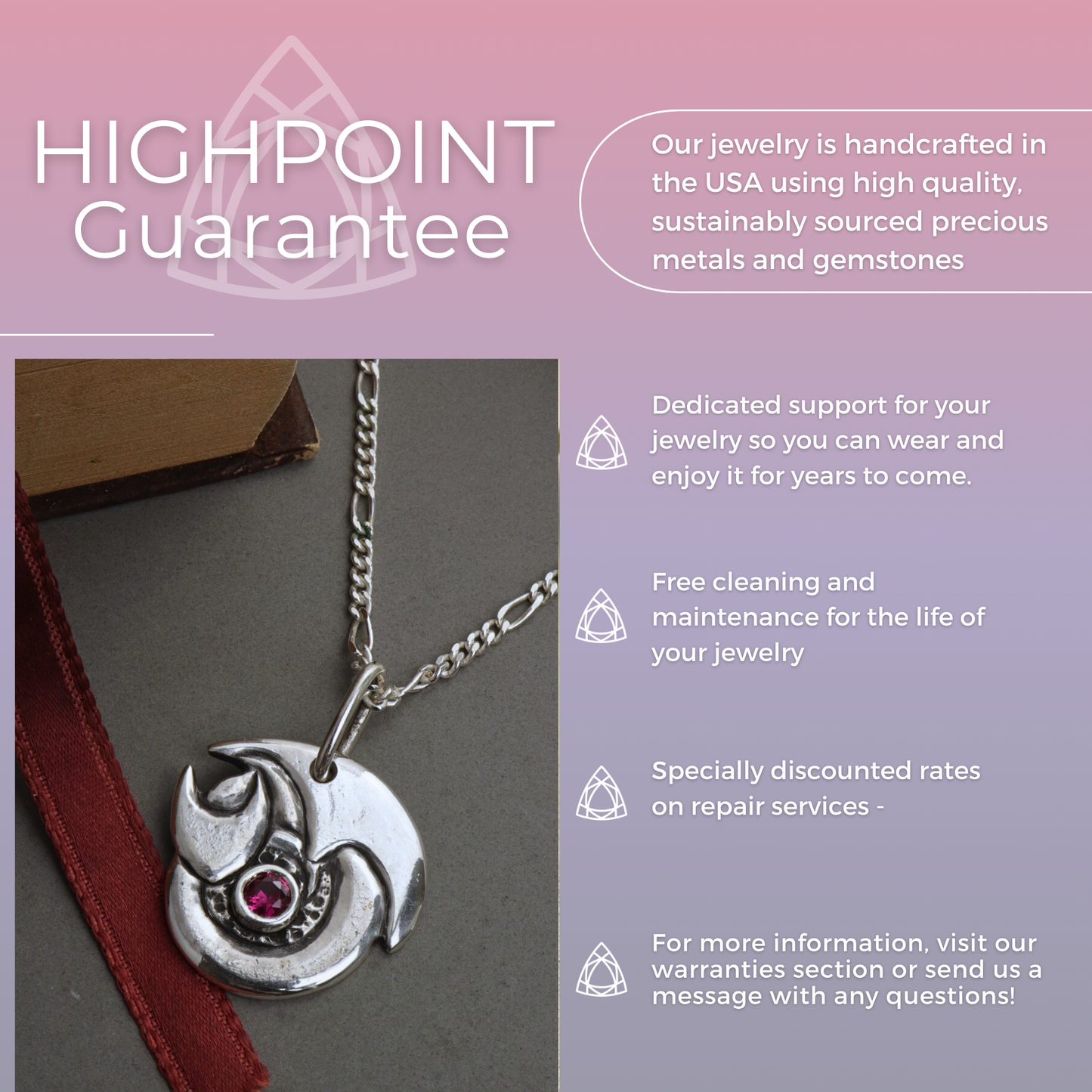 Gemstone Guardian Dragon Pendant