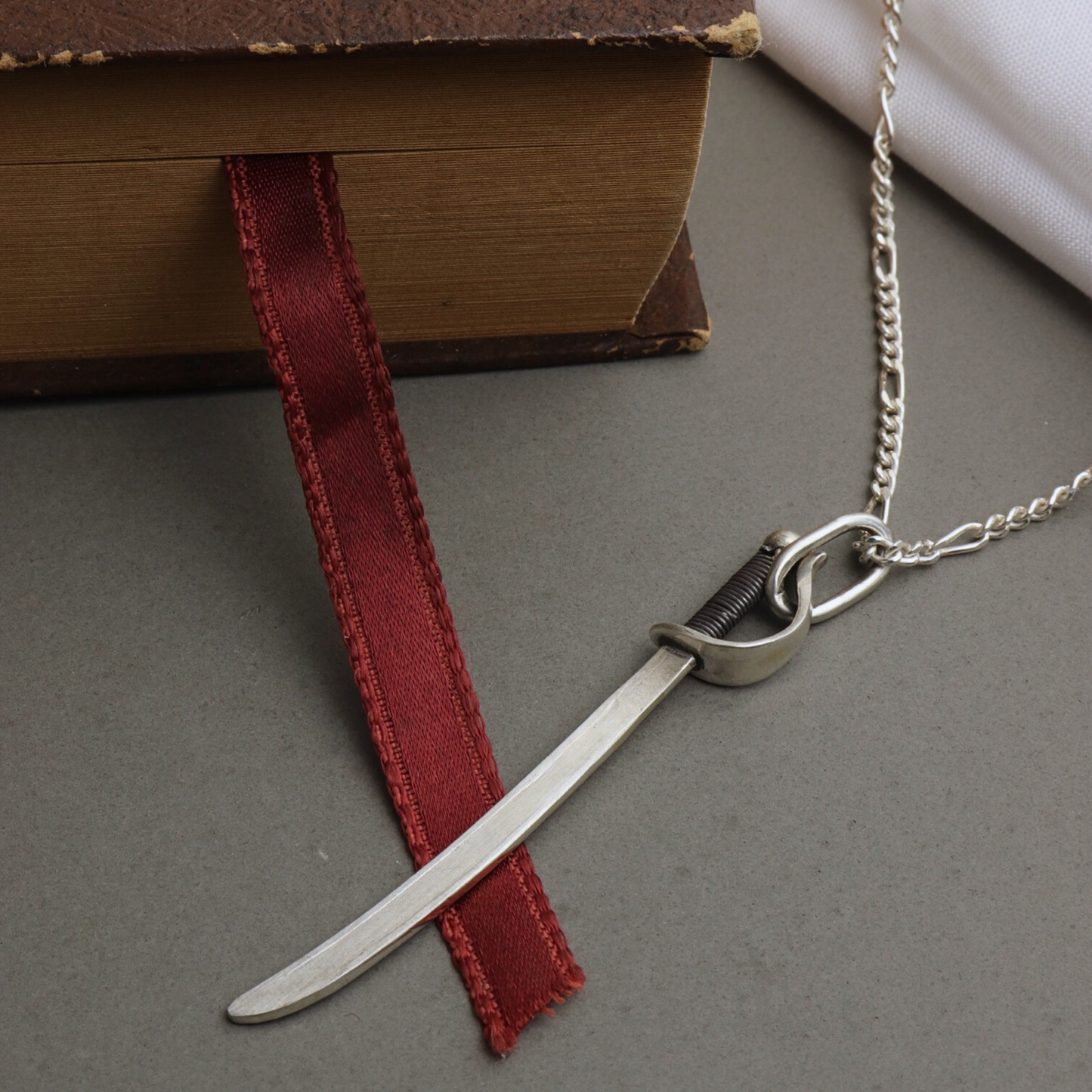 Silver Saber Pendant