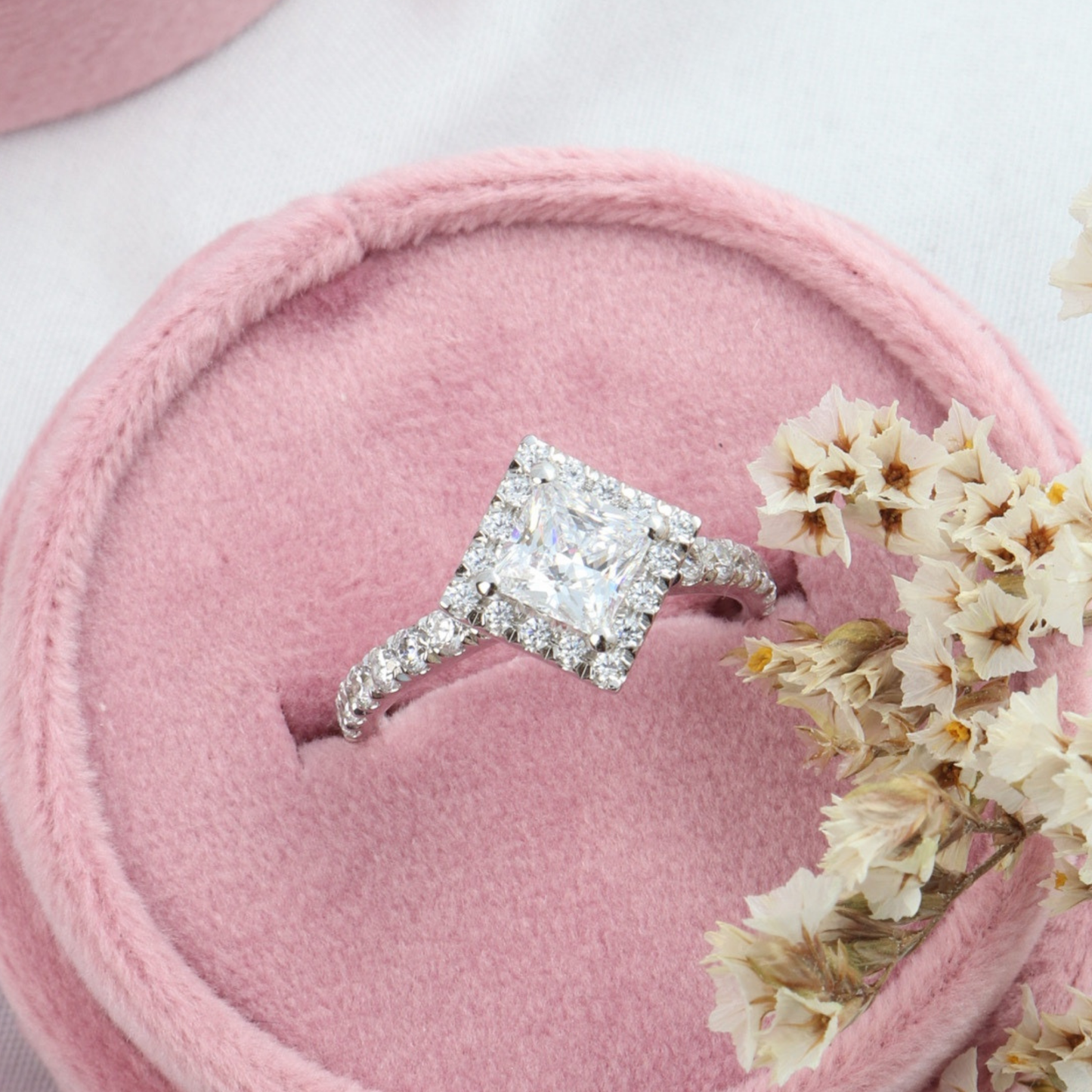 Starlight - Diamond Halo Engagement Ring