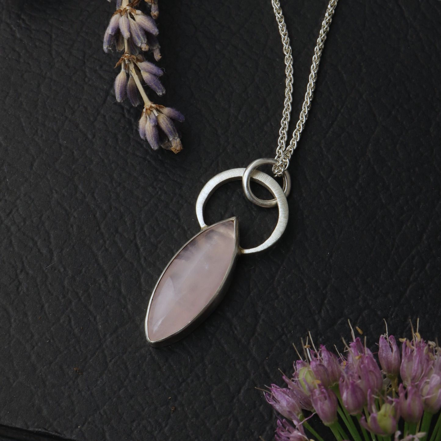 Rose Moon Necklace