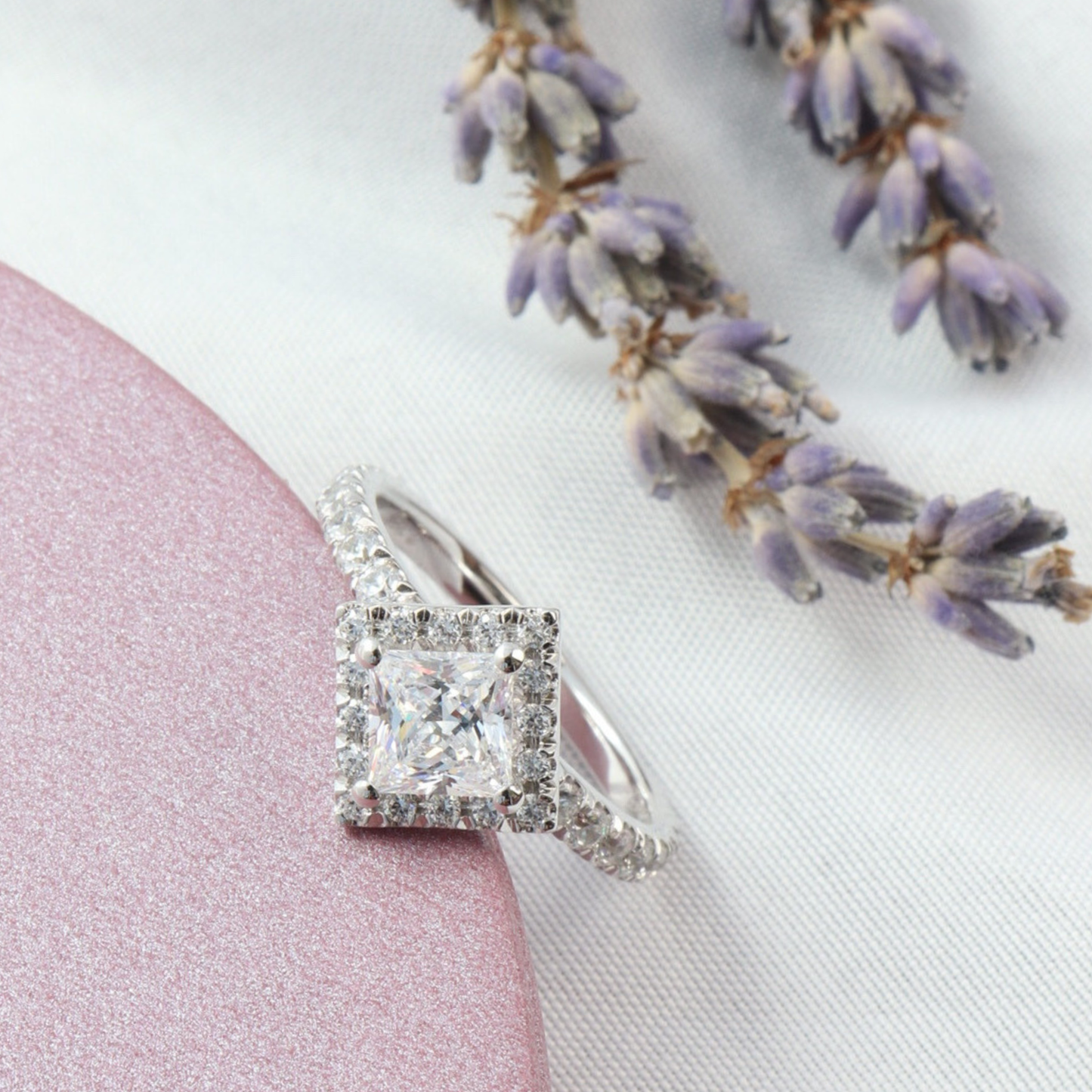 Starlight - Diamond Halo Engagement Ring