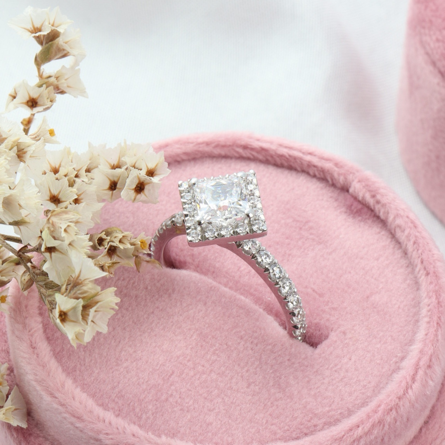Starlight - Diamond Halo Engagement Ring