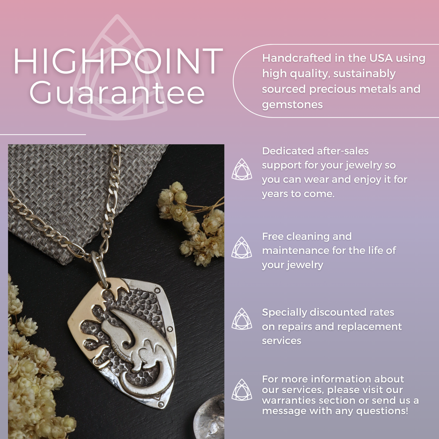 Dragon's Flame Shield Pendant