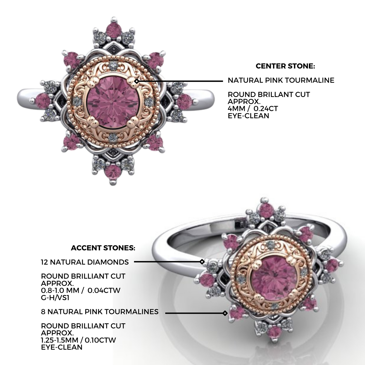 Tourmaline Ballroom Ring
