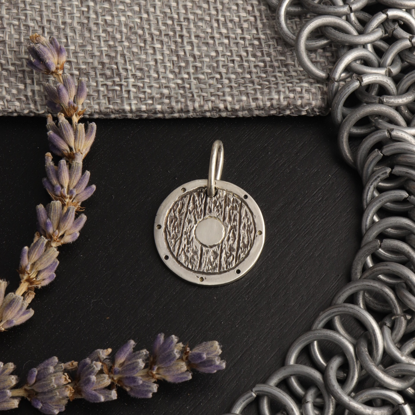 Round Shield Pendant
