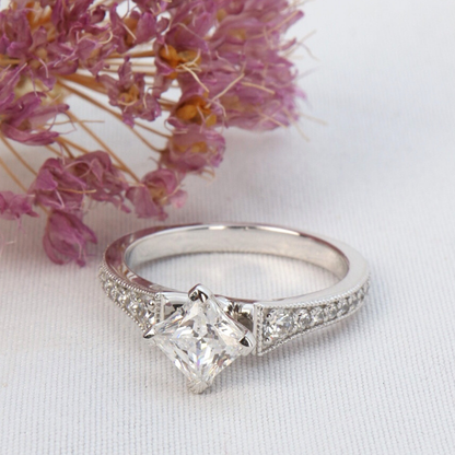 Stargazer - Diamond Accented Engagement Ring