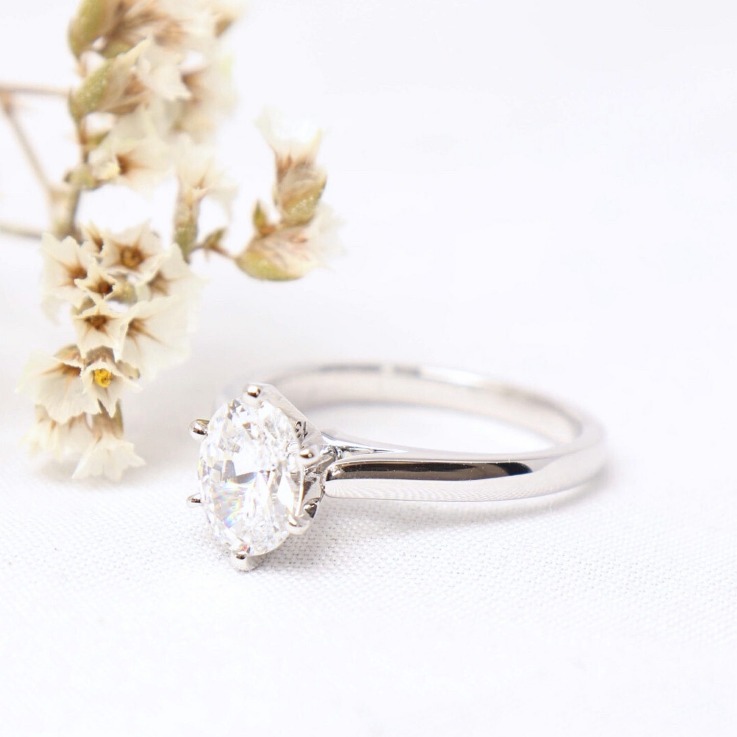 Aura - Oval Solitaire Engagement Ring