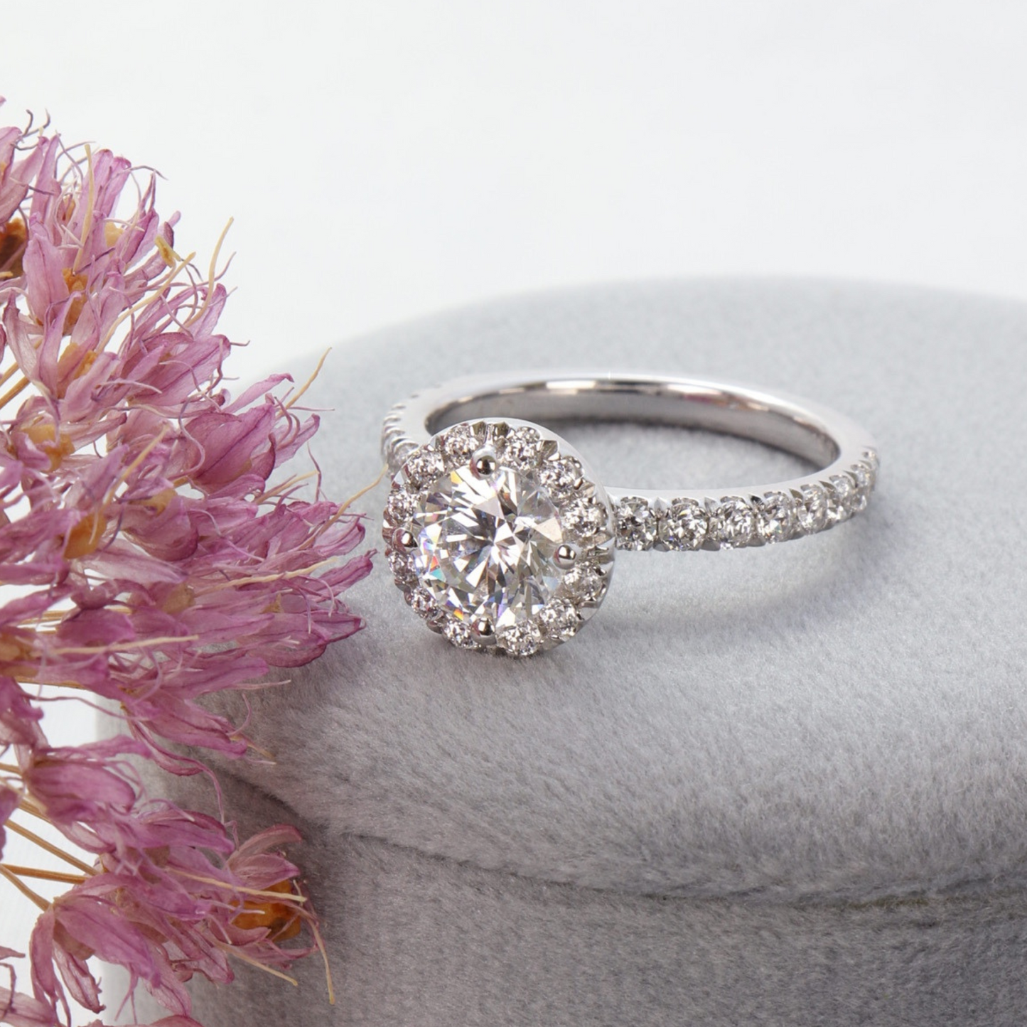 Voyager - Diamond Halo Engagement Ring