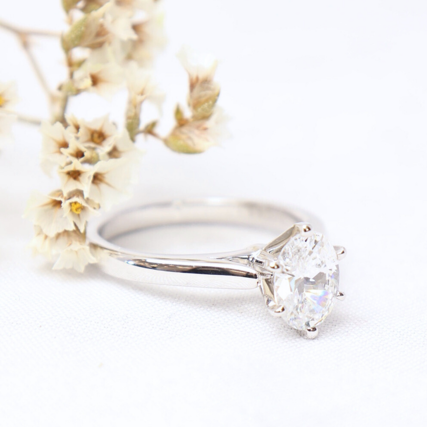 Aura - Oval Solitaire Engagement Ring