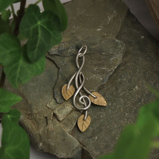 Ethereal Willow Leaf Pendant