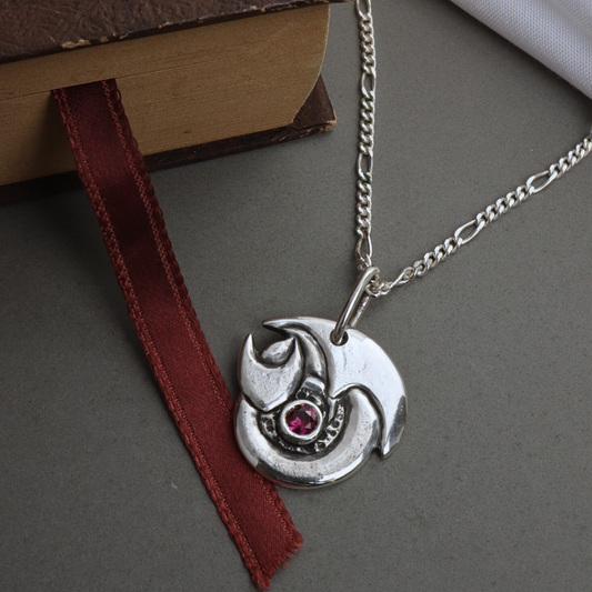 Gemstone Guardian Dragon Pendant