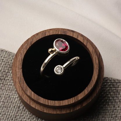 Ruby Two-Stone Ring