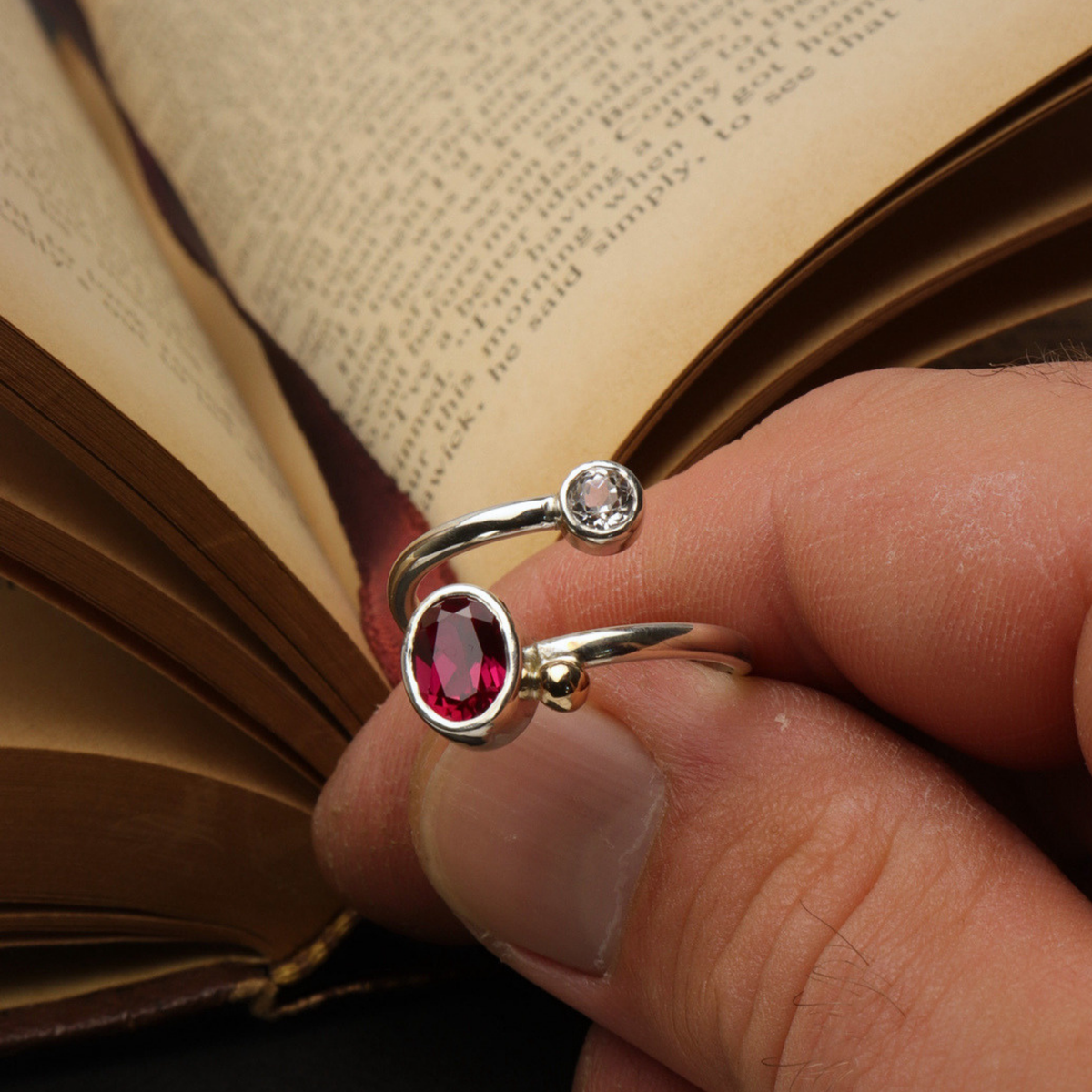 Ruby Two-Stone Ring