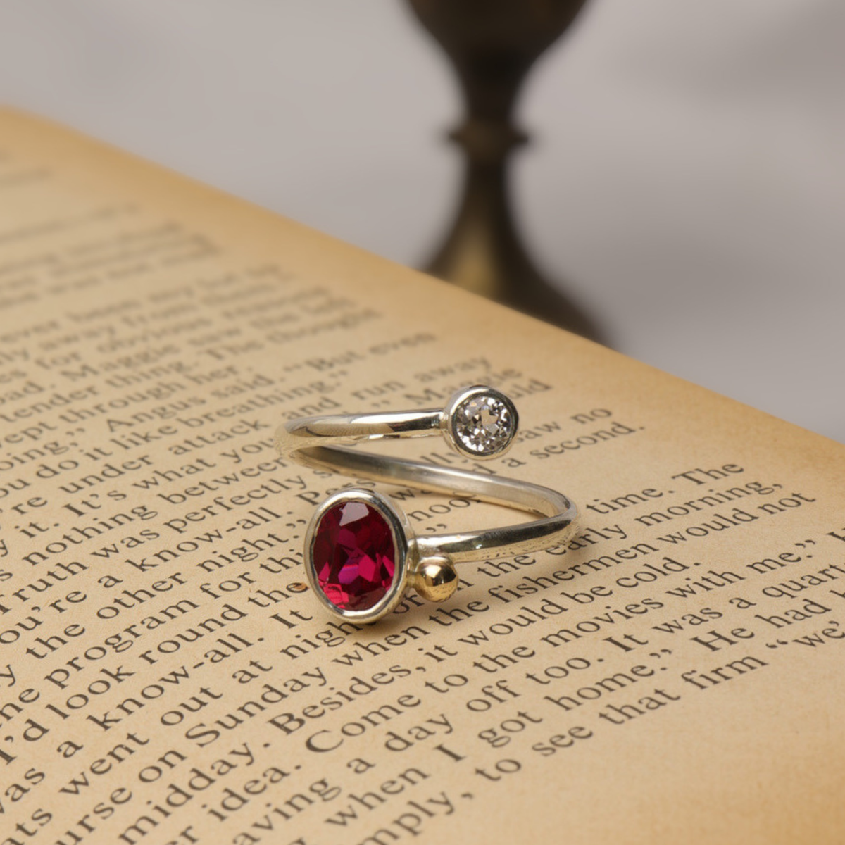 Ruby Two-Stone Ring