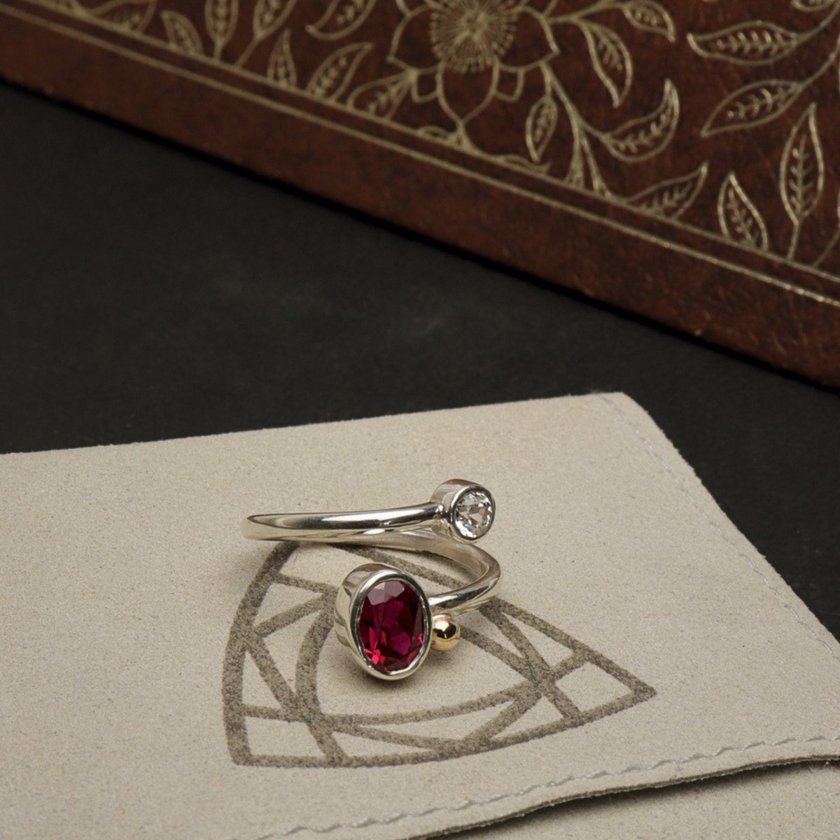 Ruby Two-Stone Ring