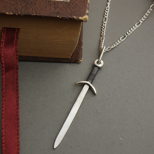 Mini Silver Longsword Pendant