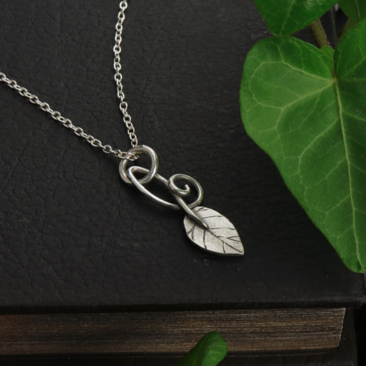 Windswept Leaf Necklace