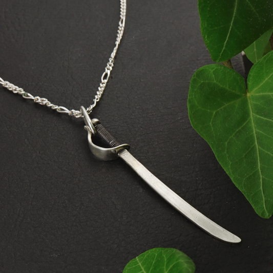 Silver Saber Pendant