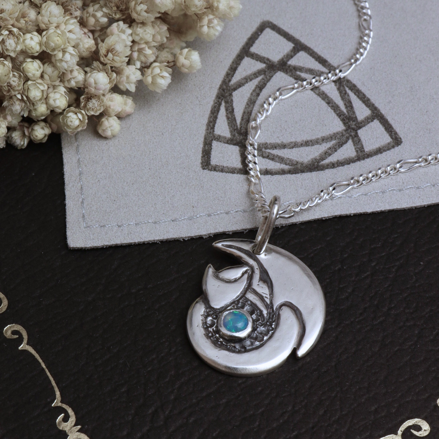 Silver Sleeping Dragon Pendants