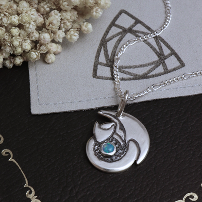 Silver Sleeping Dragon Pendants